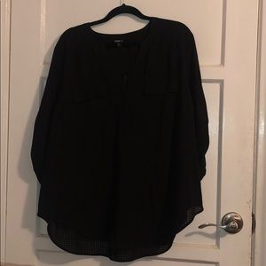 Harper 1/4 button blouse
